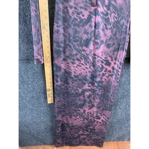 Missguided Mesh Maxi Dress Size S Pink Animal Print Henley Button Long Sleeve thumbnail 12