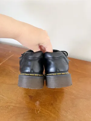 Dr Martens • vintage 8312 lace up oxford shoes platform black leather chunky thumbnail 9