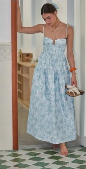 Maison Amory Windsor Dress in Light Blue Size XS thumbnail 1