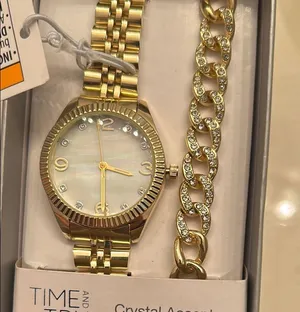 Time and Tru Gold Watch and Bracelet Set Elegant Accessories thumbnail 5