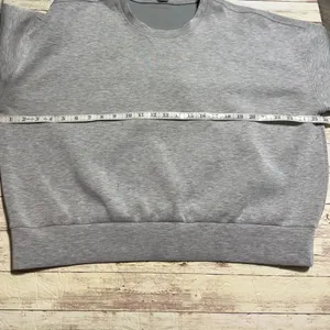 SPANX AirEssentials Crewneck Sweatshirt Heathered Gray Size XL Women's Pullover thumbnail 5