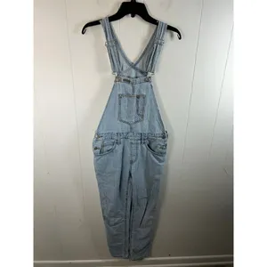 Levi’s classic slim fit light wash overalls. women’s size small. thumbnail 2