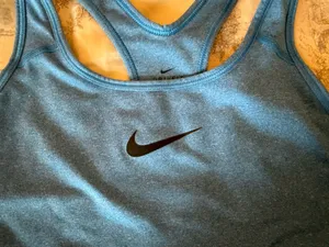 Nike Blue Sports Dri-Fit Bra Racerback Large thumbnail 2