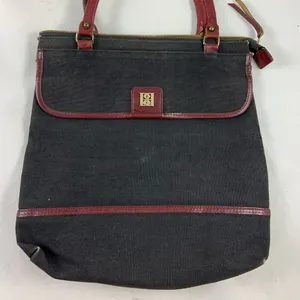 Vintage B.B. couture Blk & Brwn hand handle bag thumbnail 3