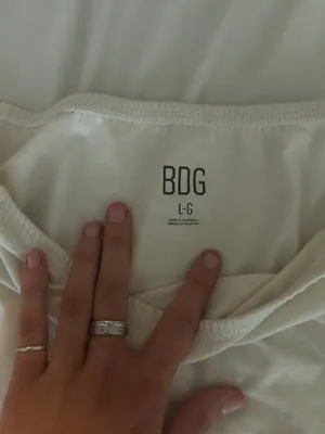 BDG Cream Off The Shoulder Top thumbnail 3