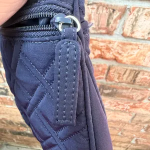 Vera Bradley Navy Quilted Crossbody Purse Bag Long Strap thumbnail 4