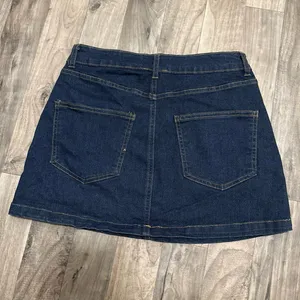 Altar’d State Studded Denim Mini Skirt Dark Wash NWOT Size Small thumbnail 8