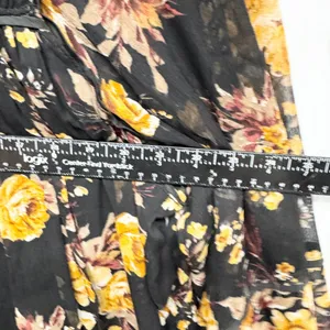 Blue‎ Rain Dress Women Size Large Floral Ruffle Smocked Long Sleeve Swing Mini thumbnail 7
