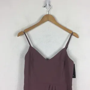 NWT Lulus Reinette Mauve Purple Corset Slip Midi Dress Small Cocktail Wedding thumbnail 4