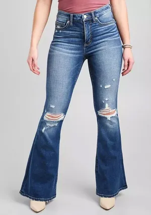 BKE Parker Super Flare High Rise Jean 27x 31 1/2 thumbnail 1