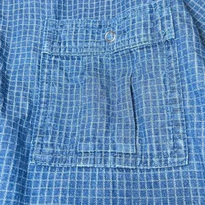 Vintage Womens Size 22/24W Denim Blue Plaid Zipper Front Shirt‎ Jacket 90s Boho thumbnail 12