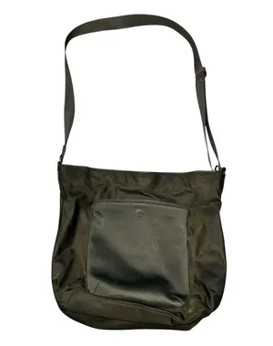 Lululemon Olive Green All Set Nylon Bucket Bag Purse thumbnail 3