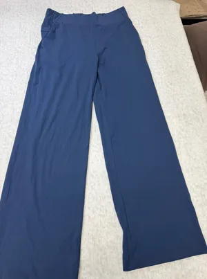 Members Mark Womens Travel‎ Wide Leg Pant Navy Blue Size Medium NWT thumbnail 1
