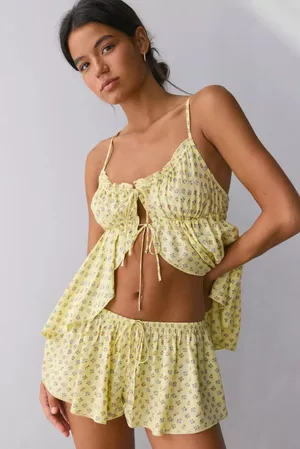 Urban Outfitters Out From Under Hydra Tie-Front Flyaway Cami thumbnail 1