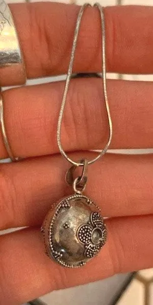 Beautiful Silver Bell Necklace thumbnail 2