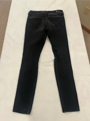 Hollister High Rise Super Skinny Distressed Black Jeans - 7R thumbnail 3