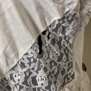 80s VINTAGE HIGH LOW LINGERIE SLIP DRESS CAMI thumbnail 4