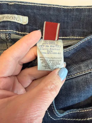 Stetson Classic Bootcut Jeans 14 Long Western Stretch Denim M4 thumbnail 5