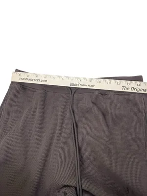 Everyday Casual Lounge Theory Waffle Easy Drawstring Pants - Dark Brown thumbnail 4