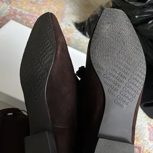 Beautiful Calvin Klein suede fringe boot brand new cond thumbnail 4