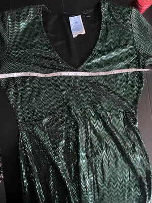 Dark Green Sequin Dress Size XL thumbnail 2