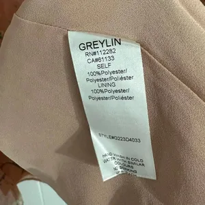 Greylyn Unwritten Peach Floral Boho Chiffon Dress Romantic Cottagecore Sz Small thumbnail 9