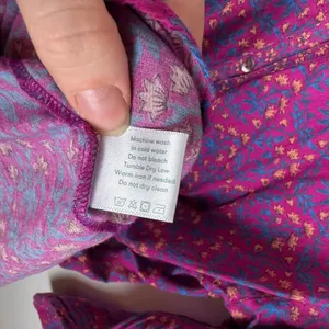 Roller Rabbit Augusta Darya Floral Button Up Shirt Dress‎ Large Lightweight Boho thumbnail 10