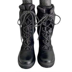 Coach Black Nylon and Leather ‘Sage’ Fleece-Lined Lace Up Winter Boots, Size 7.5 thumbnail 2