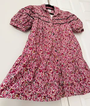 Anthropologie Maeve The Leandra Shirred Yoke Button Front Mini Dress, Size S thumbnail 11