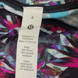 Lululemon Align Floral Print Leggings Size XS Yoga Activewear thumbnail 3