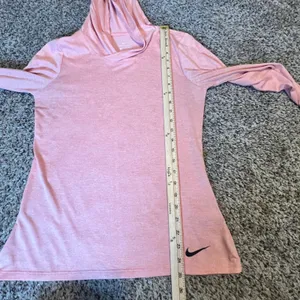 Nike Dri-FIT Womens Small Pink Heathered Long Sleeve Pullover Training‎ Hoodie thumbnail 5