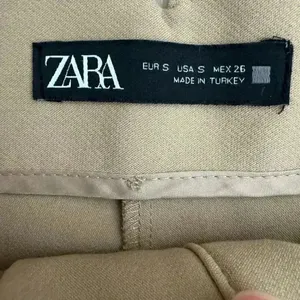 ZARA High Waisted High Rise Viscose Blend Taupe Beige Women’s Pants SZ S #2013 thumbnail 10