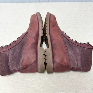 Timberland‎ Premium Dark Red Burgundy Nubuck Waterproof Classic Boots Womens 9.5 thumbnail 8