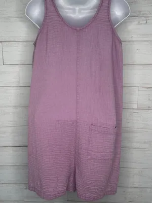 Faherty Dream Cotton Gauze Jamesport Romper In Nirvana Size Small Purple thumbnail 5