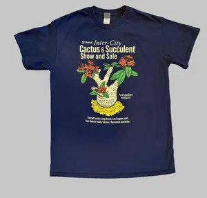 Inter-City Cactus Succulent Show Sale Graphic T-Shirt Long Beach LA San Gabriel thumbnail 1
