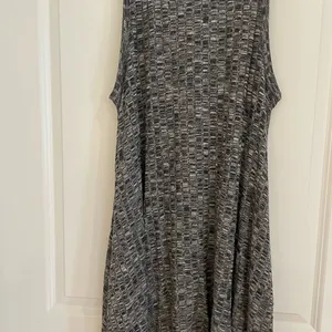 Maeve Pull On Gray Pixelated Texture Sleeveless Swing Dress, Women's Size Large thumbnail 5