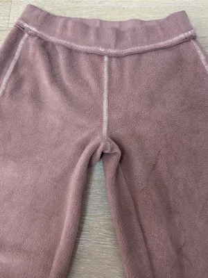 Out From Under Urban Outfitters Mauve Dusty Rose Flared Fleece Pants thumbnail 3