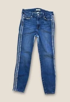 Good American Good Legs Side Stripe Skinny Jean 10/30 thumbnail 1