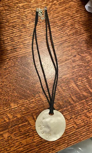 Circle Necklace Silver thumbnail 1