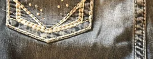 Maurices Premium Crop Jean Bling Pockets 18X22 Stretch Runs Small Measurements thumbnail 7