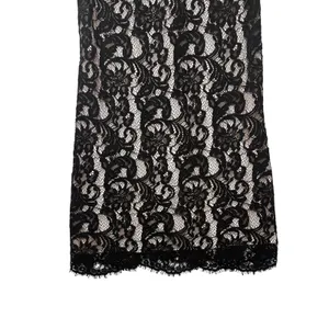Wilfred Aritzia Black Lace Shift Dress Nude Lining Eyelash‎ Hem Mini Womens Med thumbnail 5