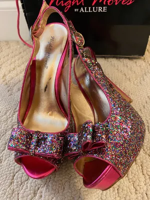 Night moves by allure Multicolored Sparkle Heel thumbnail 4