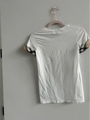 Burberry Women's White T-shirt Size XS thumbnail 7