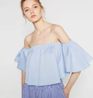 Zara cropped top thumbnail 6