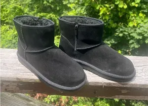 KOOLABURRA Leather Suede Black Booties Sz 5 NWOB thumbnail 1