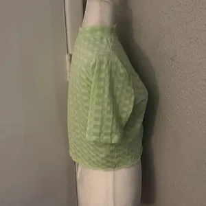 Free People Green Mock Neck Textured Button Closure Back T-Shirt S Casual Boho thumbnail 5