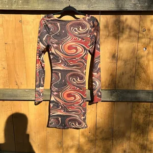 Reeling Colors Sheer Cut Out Dress size large black bead dolls kill‎ marbled thumbnail 8