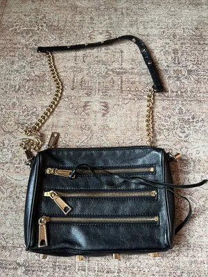 Rebecca Minkoff Black Zipper Crossbody thumbnail 1