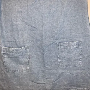 Women’s blue denim color dress (not denim) short sleeve doesn’t stre size Small thumbnail 6
