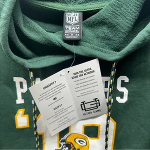 Green Bay Packers Mini Dress Hoodie NFL Team Apparel’19’ Jersey Sweatshirt Med. thumbnail 4